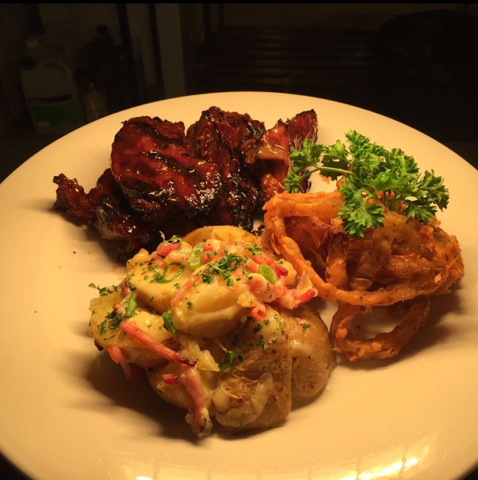 Generous restaurant meal