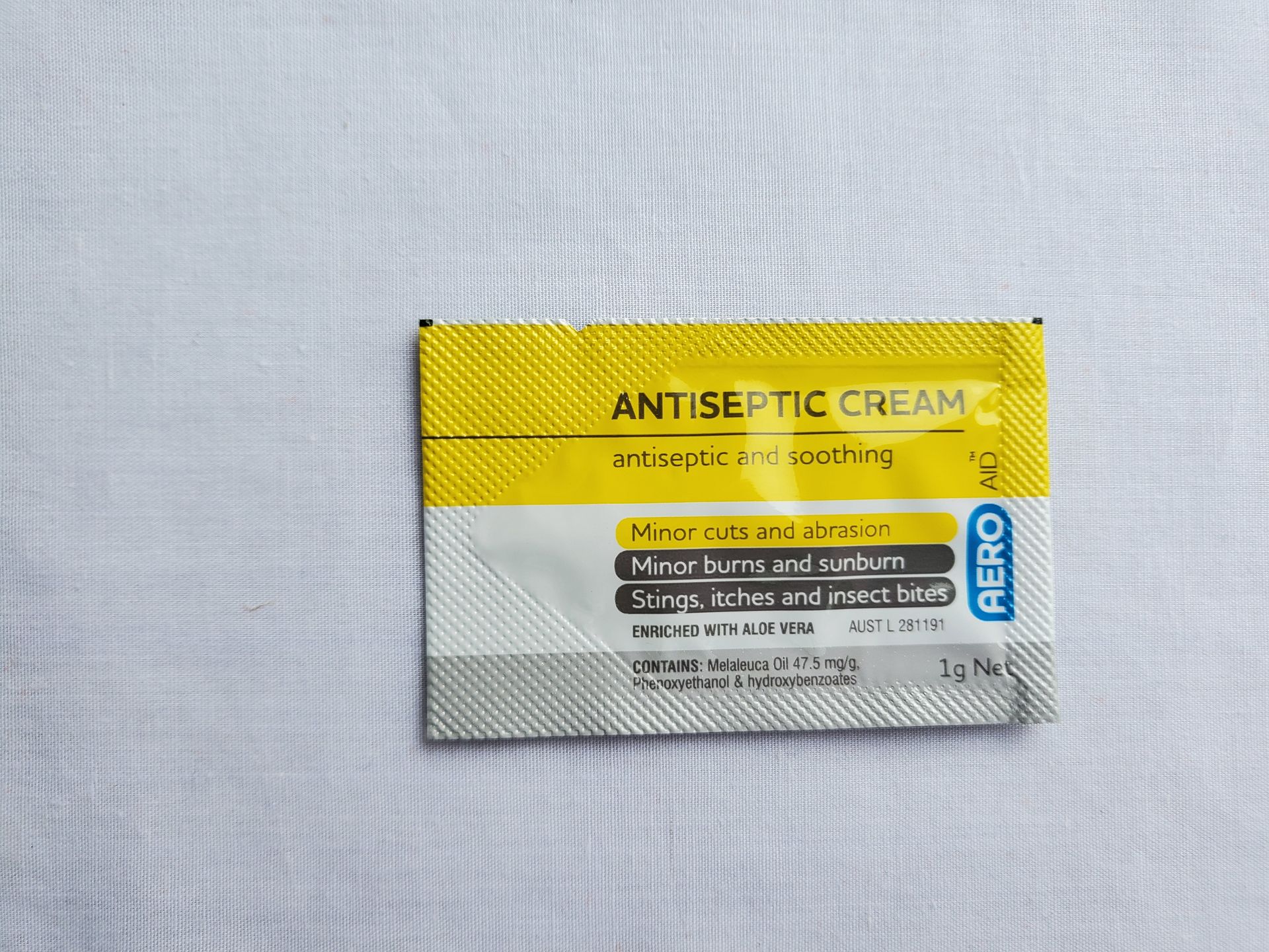 Antiseptic Cream 1g Sachet — Tingalpa, Qld — A1 First Aid Supplies