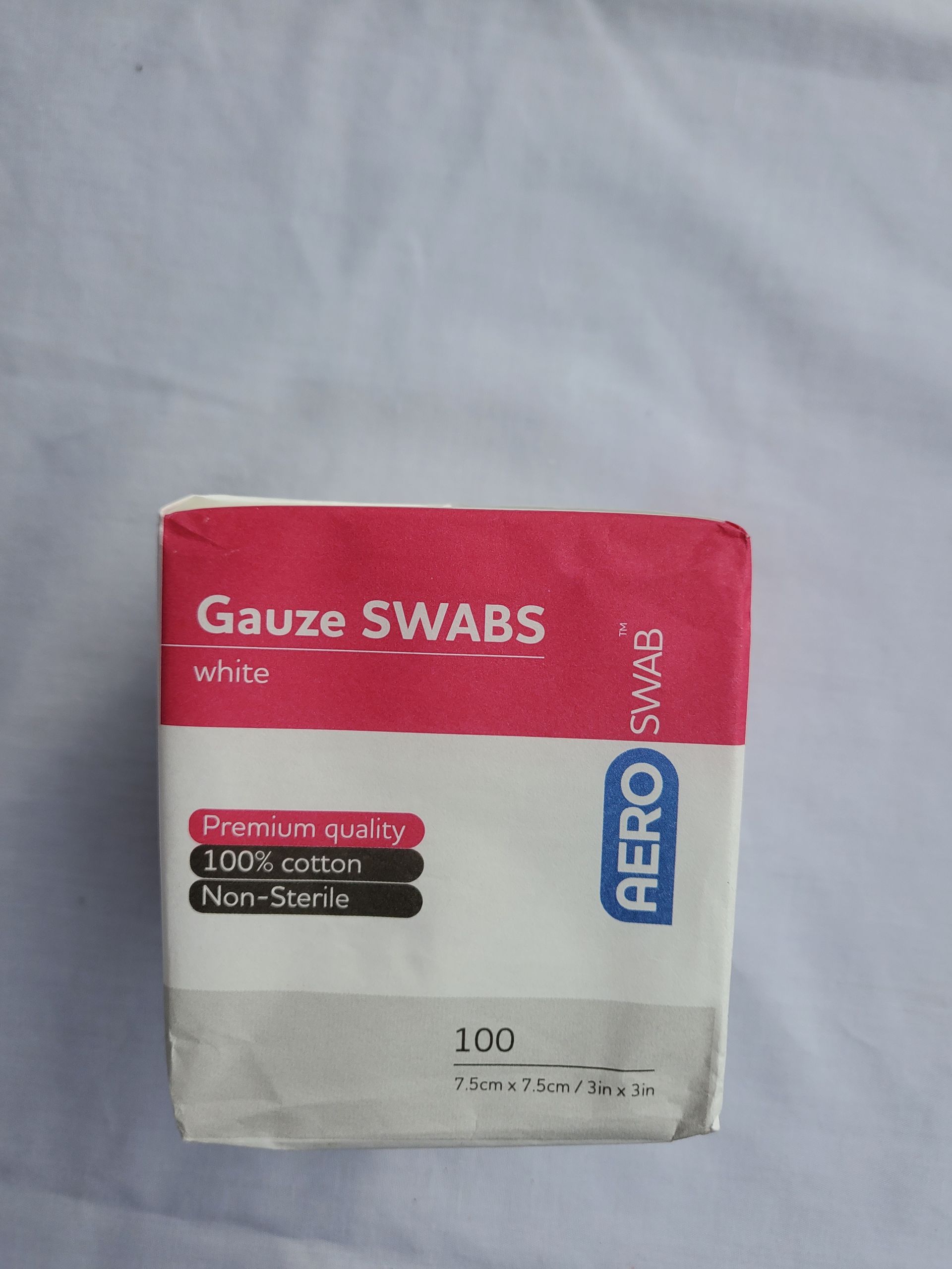 Gauze Swabs 7.5cm x 7.5cm 100/Pk — Tingalpa, Qld — A1 First Aid Supplies