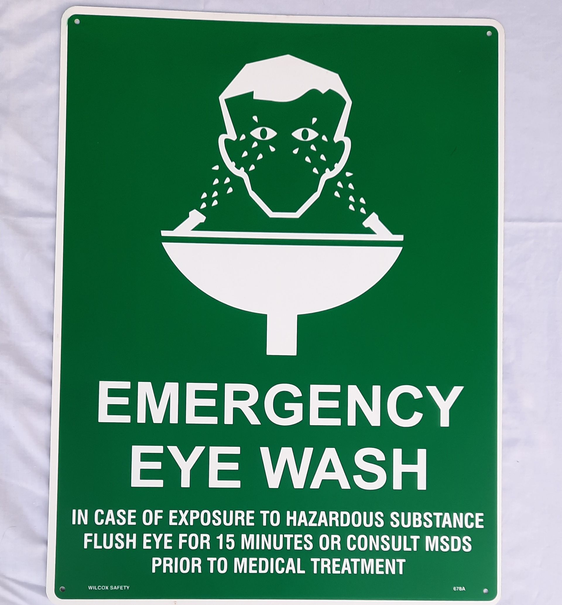 Eye Wash Station Sign — Tingalpa, Qld — A1 First Aid Supplies