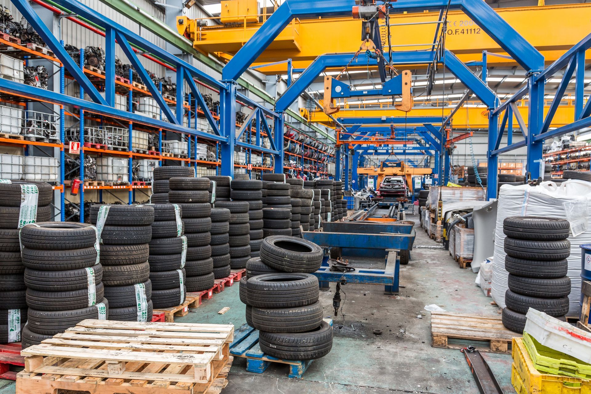 A section of an auto parts salvage yard serving Syracuse, UT