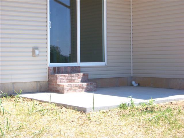Lot 35 home back patio