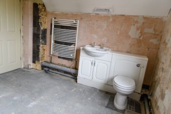 Damaged and old residential bathroom that will be renovated by the expert bathroom renovators in Wollongong NSW.