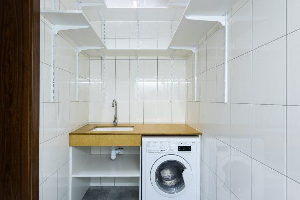 Laundry room that has been renovated recently, laundry renovations work by the expert renovators in Wollongong NSW.