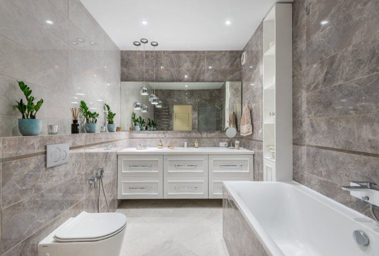Newly cleaned and renovated bathroom of a residential property in Wollongong NSW.