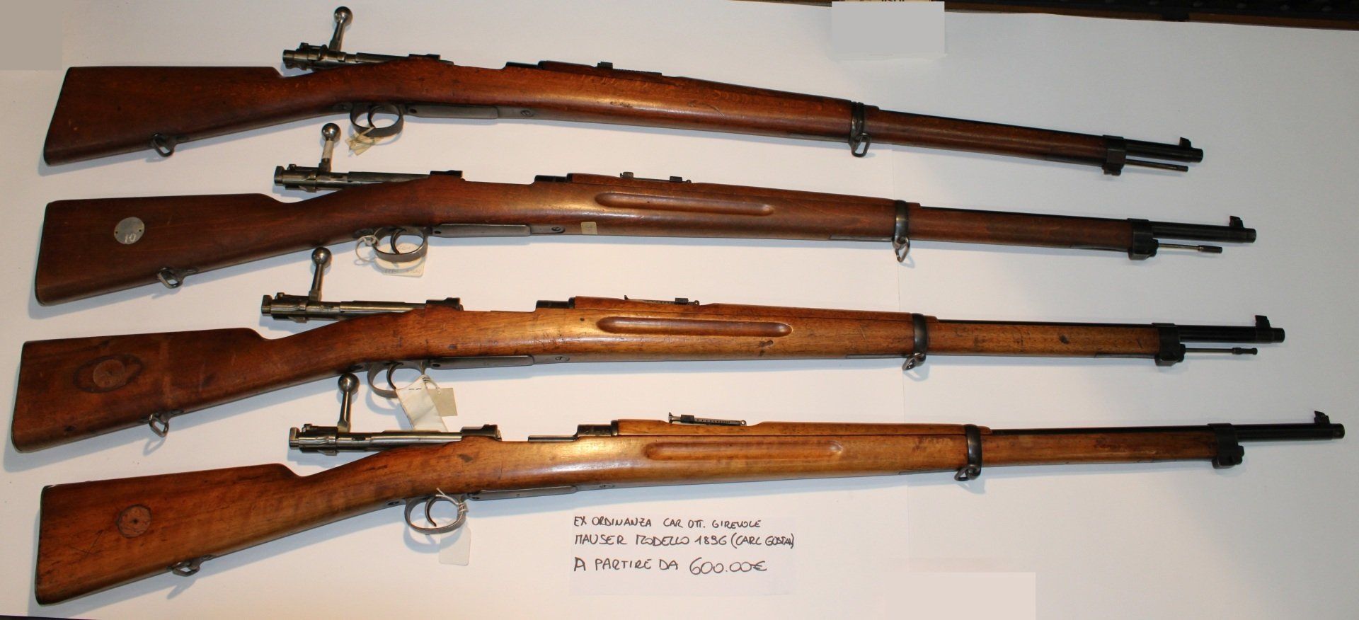 MAUSER MOD. 1896  (CARL GUSTAV)  da 600.00