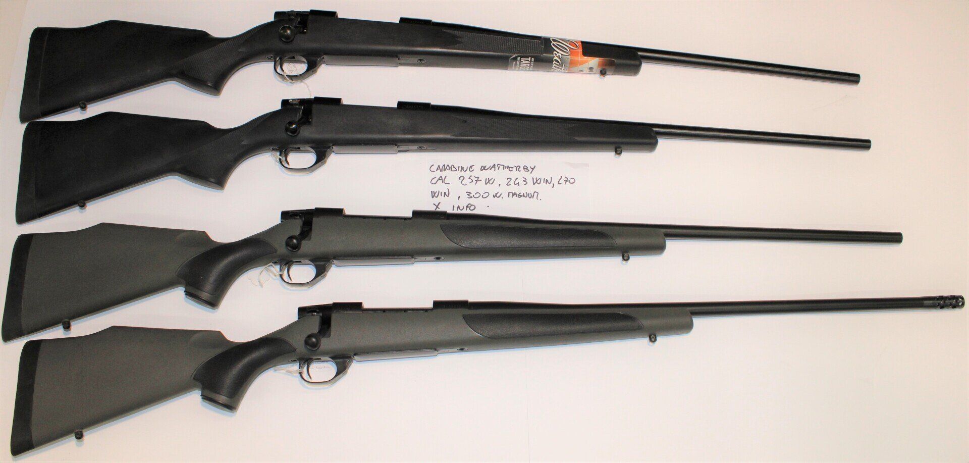 CARABINE WEATHERBY IN DIVERSI CALIBRI ARMI NUOVE