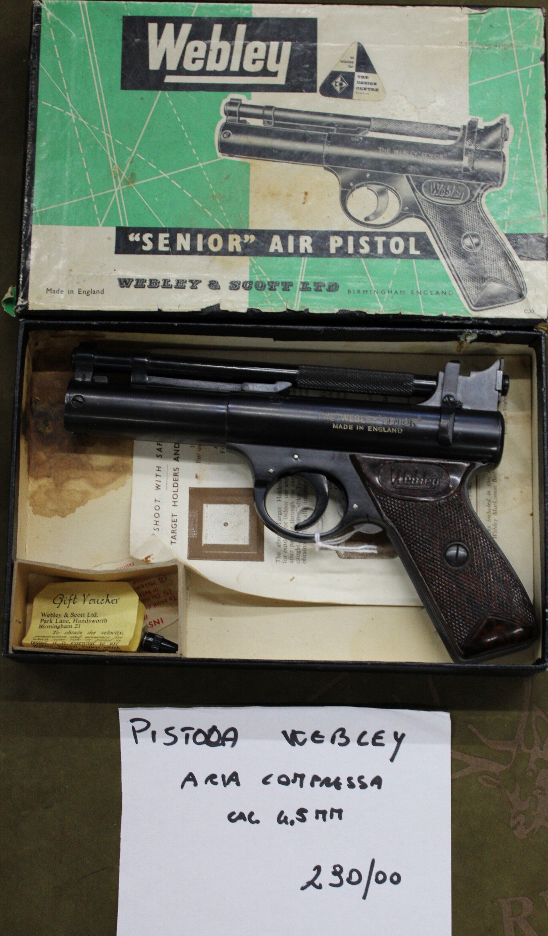 PISTOLA WEBLEY ARIA COMPRESSA CAL.4.5 a 290.00€