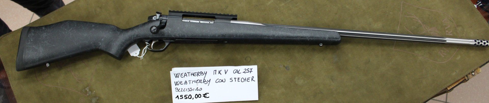 CARABINA OTT.GIR. WEATHERBY MKV CAL.257 WEA. a 1550.00€