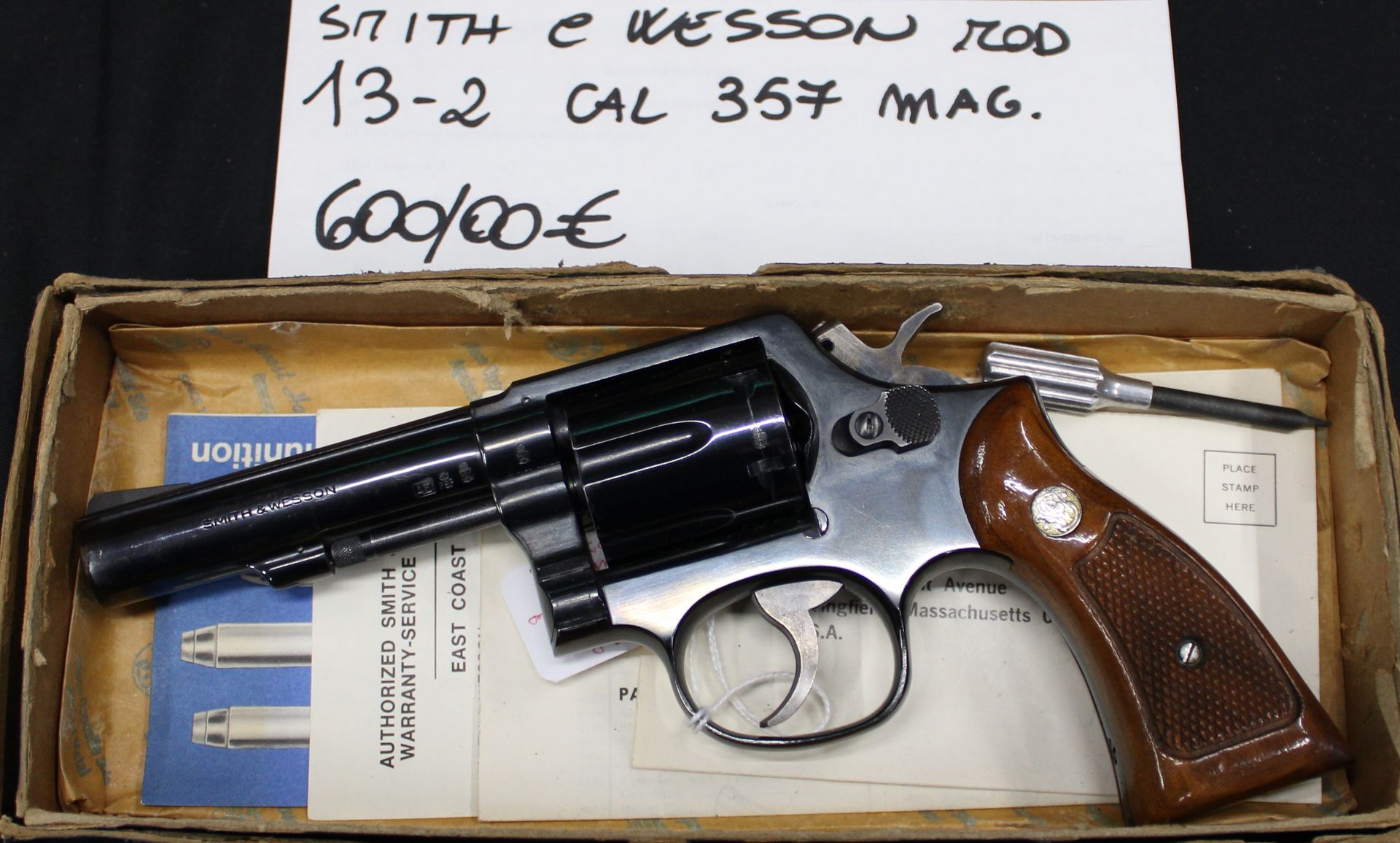 SMITH & WESSON MOD. 13-2 CAL 357 AMG. a 600,00€