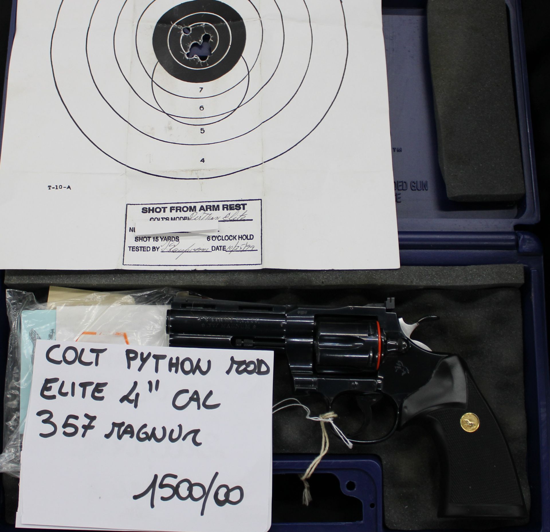 Rivoltella Colt Python modello Elite con canna da 4