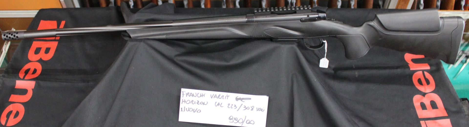 Carabine otturatore girevole Franchi Horizon Varmit disponibili nei calibri 223/308 win. Arma nuova, prezzo di 990,00€ cadauna.