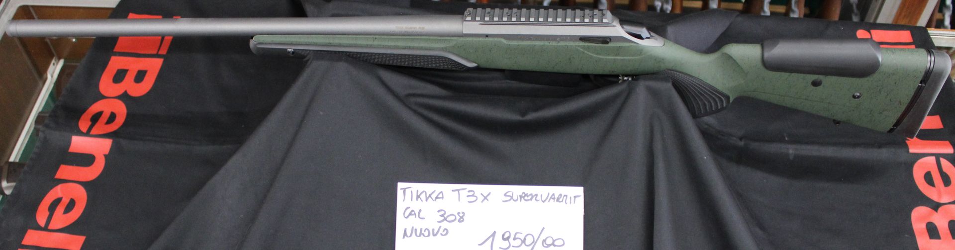 Carabina otturaotre girevole Tikka T3X Supervarmit calibro 308, nuova, prezzo di 1950,00€