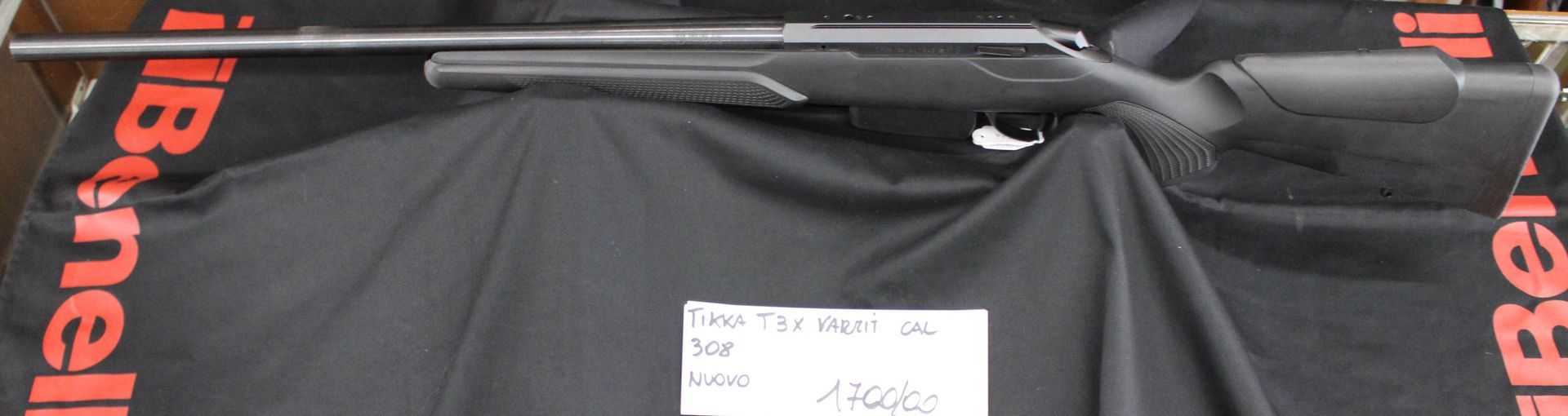 Carabina otturatore girevole Tikka modello T3X Varmit calibro 308.
Prezzo di 1700,00€