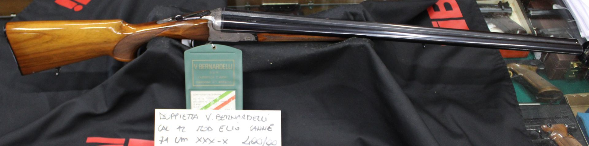 Doppietta Vincenzo Bernardelli calibro 12 modello Elio con canne da 71 centimetri xxx-x, prezzo di 400,00€