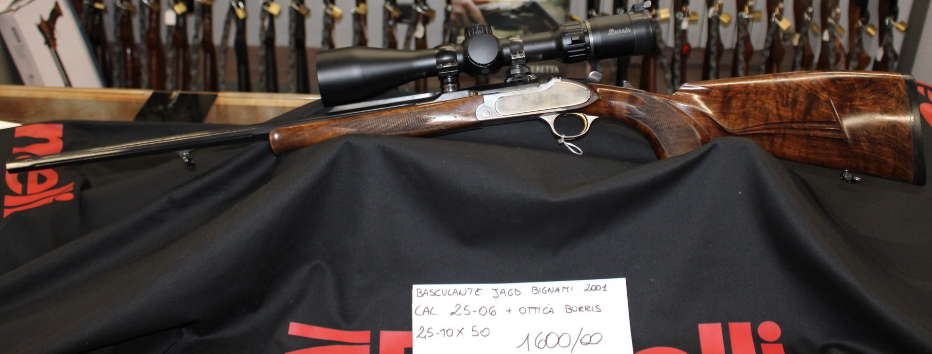 Carabina Jagd Basculante calibro 25-06 comprenisva di ottica Burris 2.5x50. Prezzo di 1600,00€