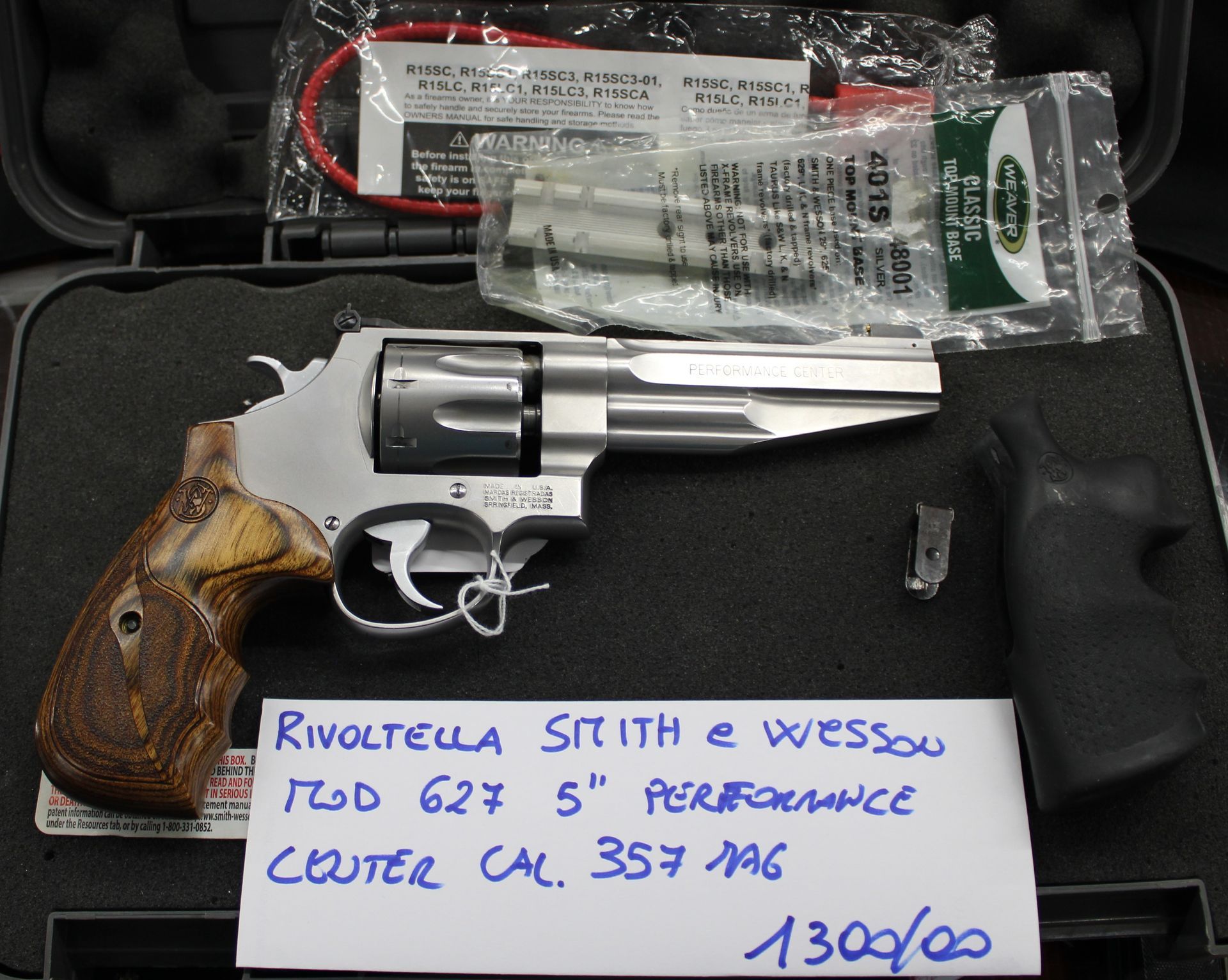 Rivoltella Smith & Wesson modello 627 Performance Center con canna da 5