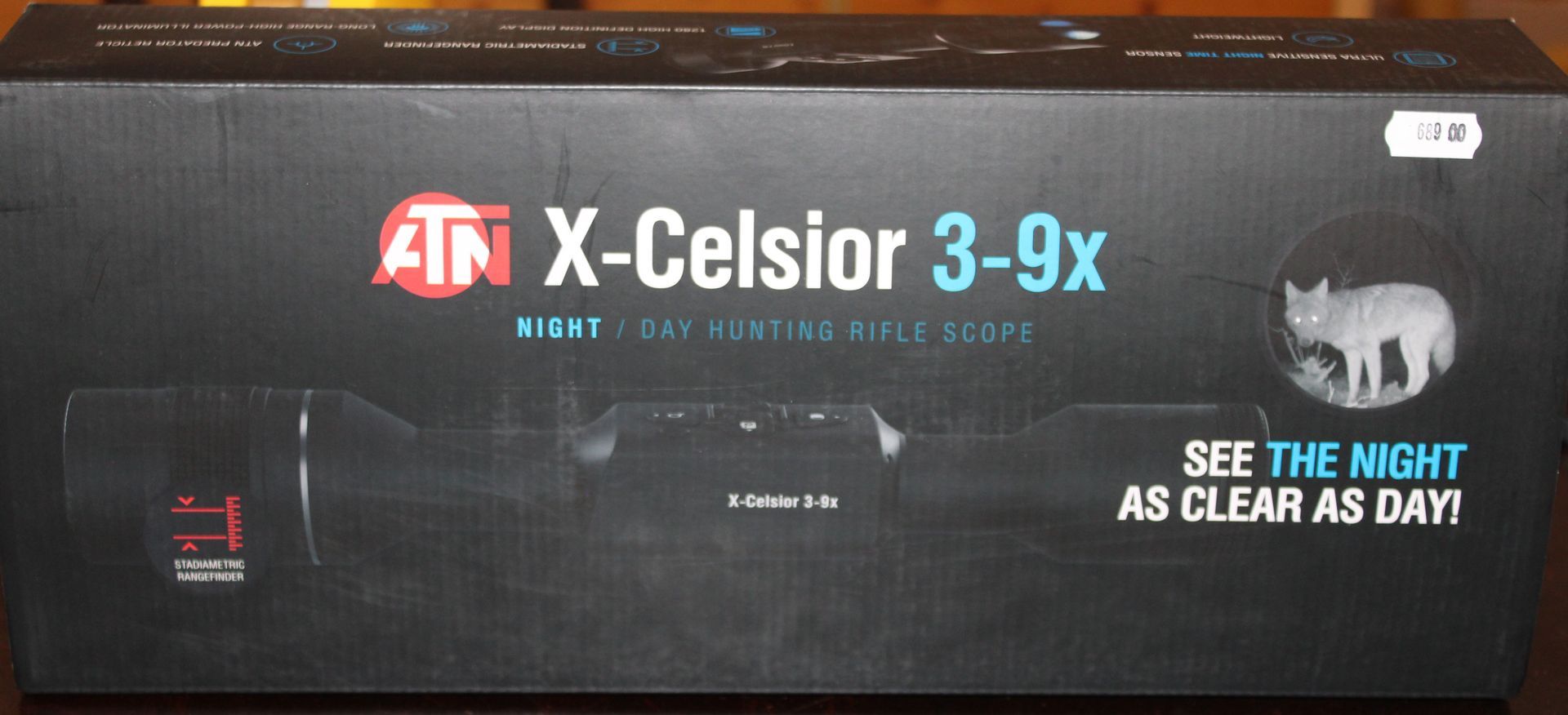 Ottica notturna ATN X-Celsior con ingrandimenti 3-9.
Prezzo di 689,00€!