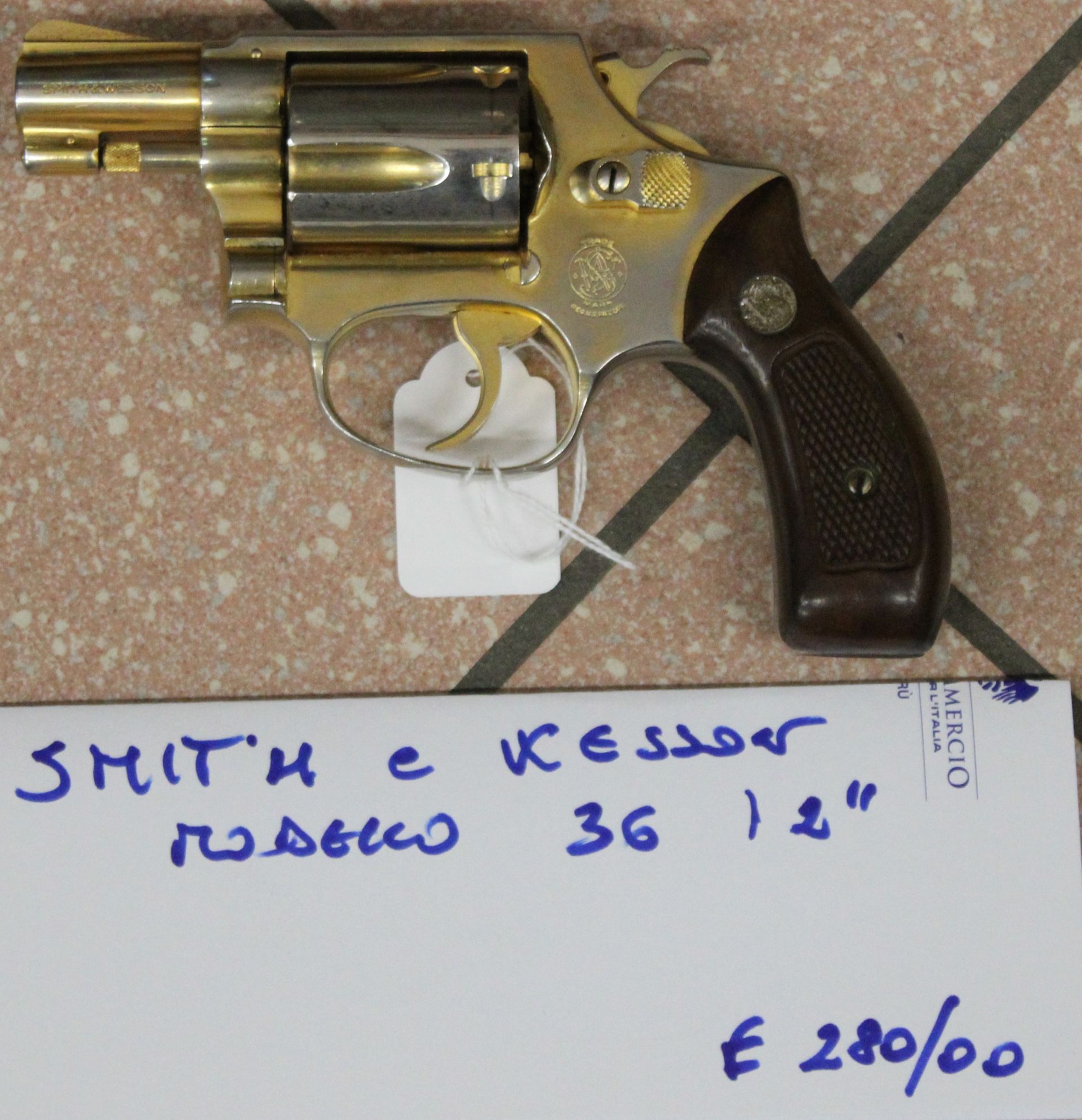 Rivoltella Smith & Wesson modello 36 calibro 38 Special con canna da 2