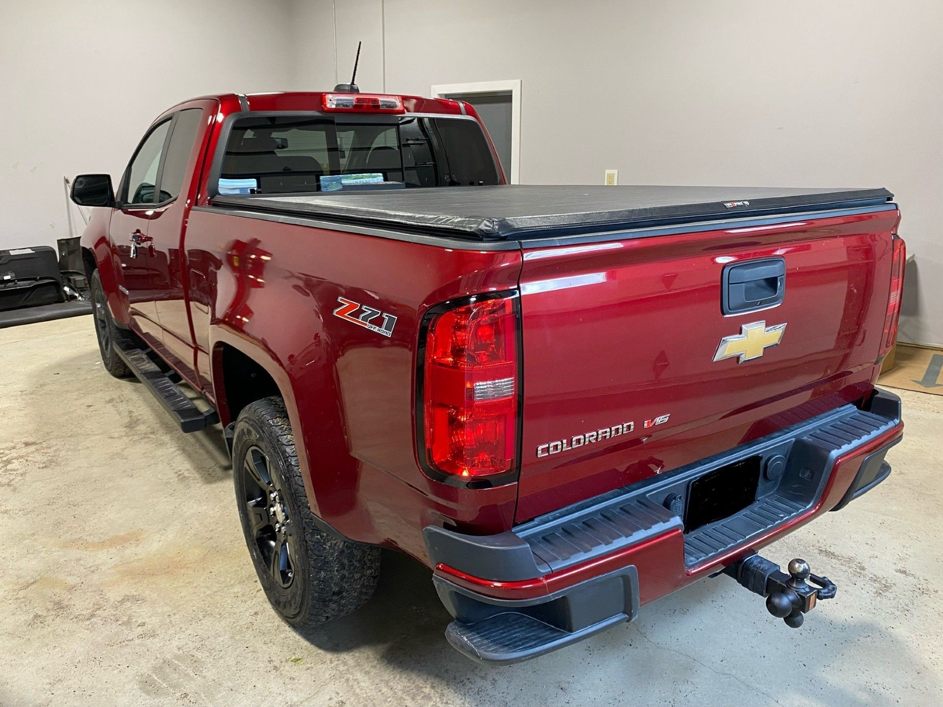 Red truck after collision service | Raider Automotive