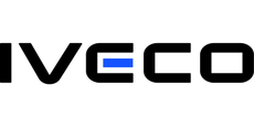 Um logotipo preto e azul da iveco