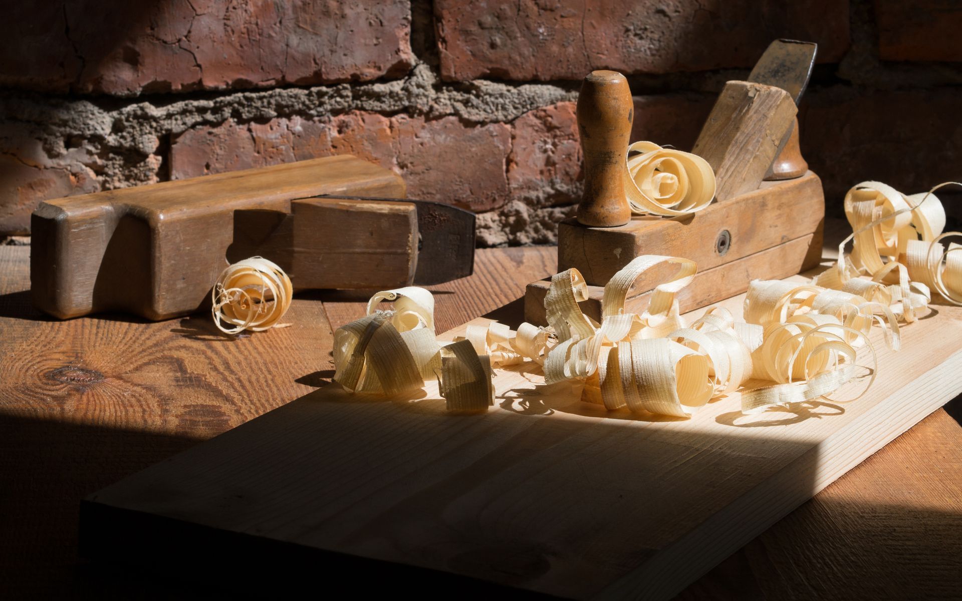 Jack Plane with Wood Shavings