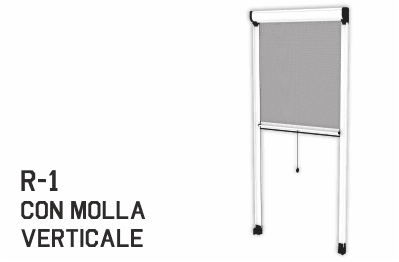 Zanzariera con molla verticale