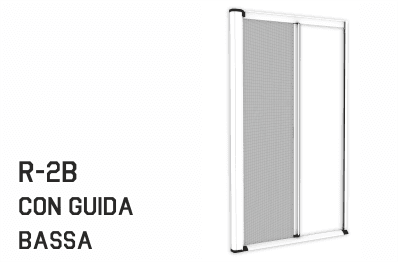Zanzariera con guida bassa
