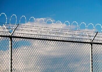 Security fence with barbed and razor wire — Fences in Pasadena, TX