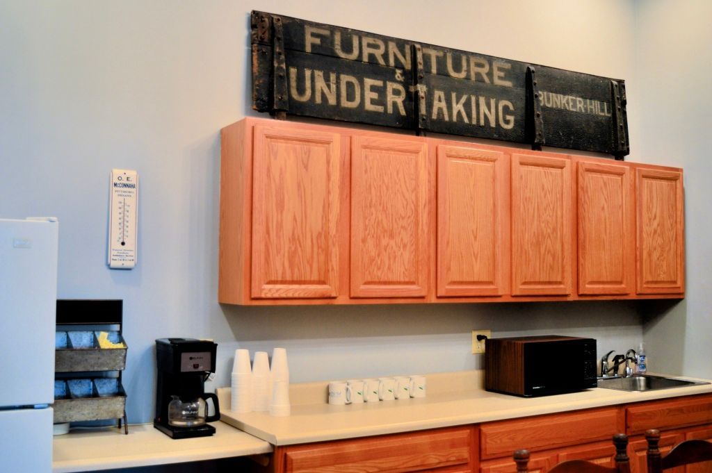 Welcome/family area at  Eric MD Bell Funeral Home & Cremation Services in Pittsboro, IN. 