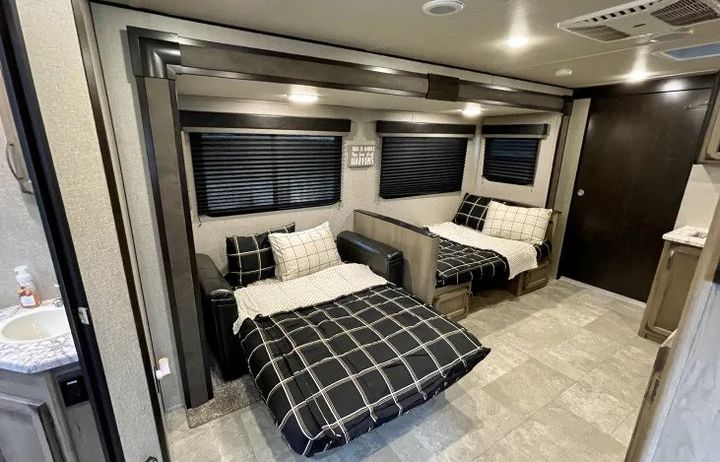 Amazing RV Bedroom Area