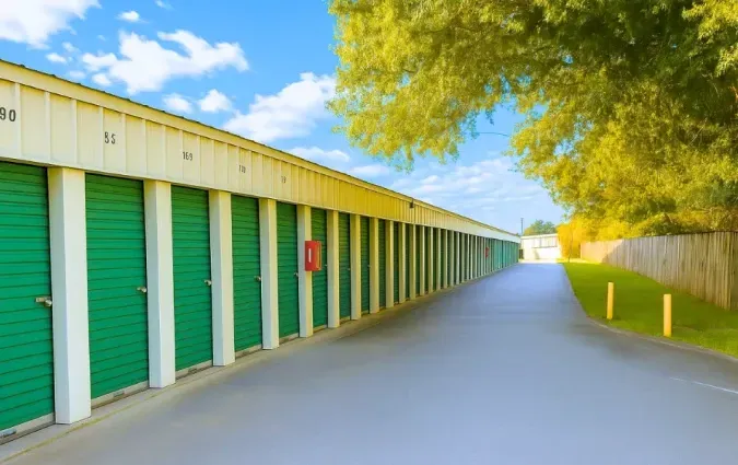 Drive Up Unit Rows & Road