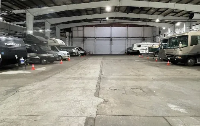 Large Indoor Vehicle, Boat, & RV Parking