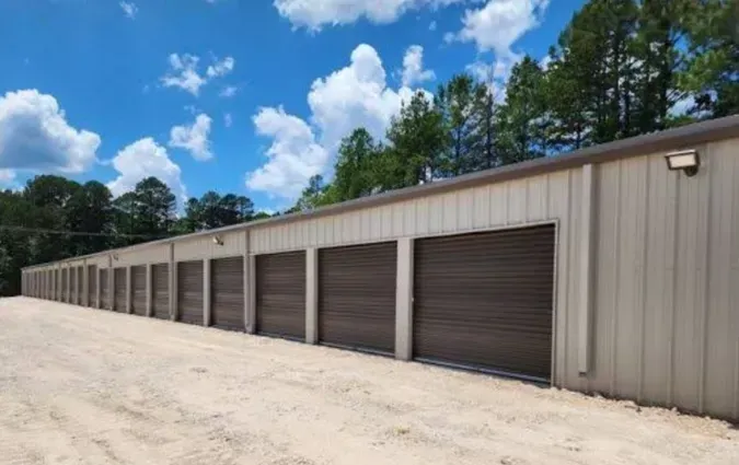 Exterior storage units and security gate