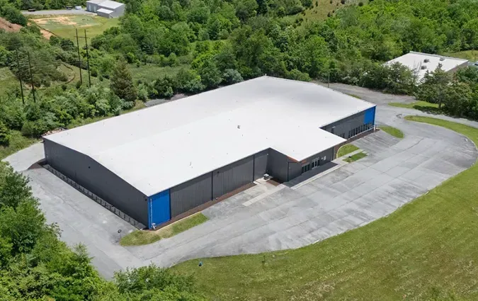 Aeriel view of facility