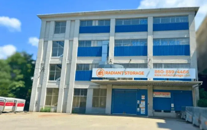 Front entrance and sign
