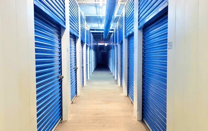 Interior self storage row