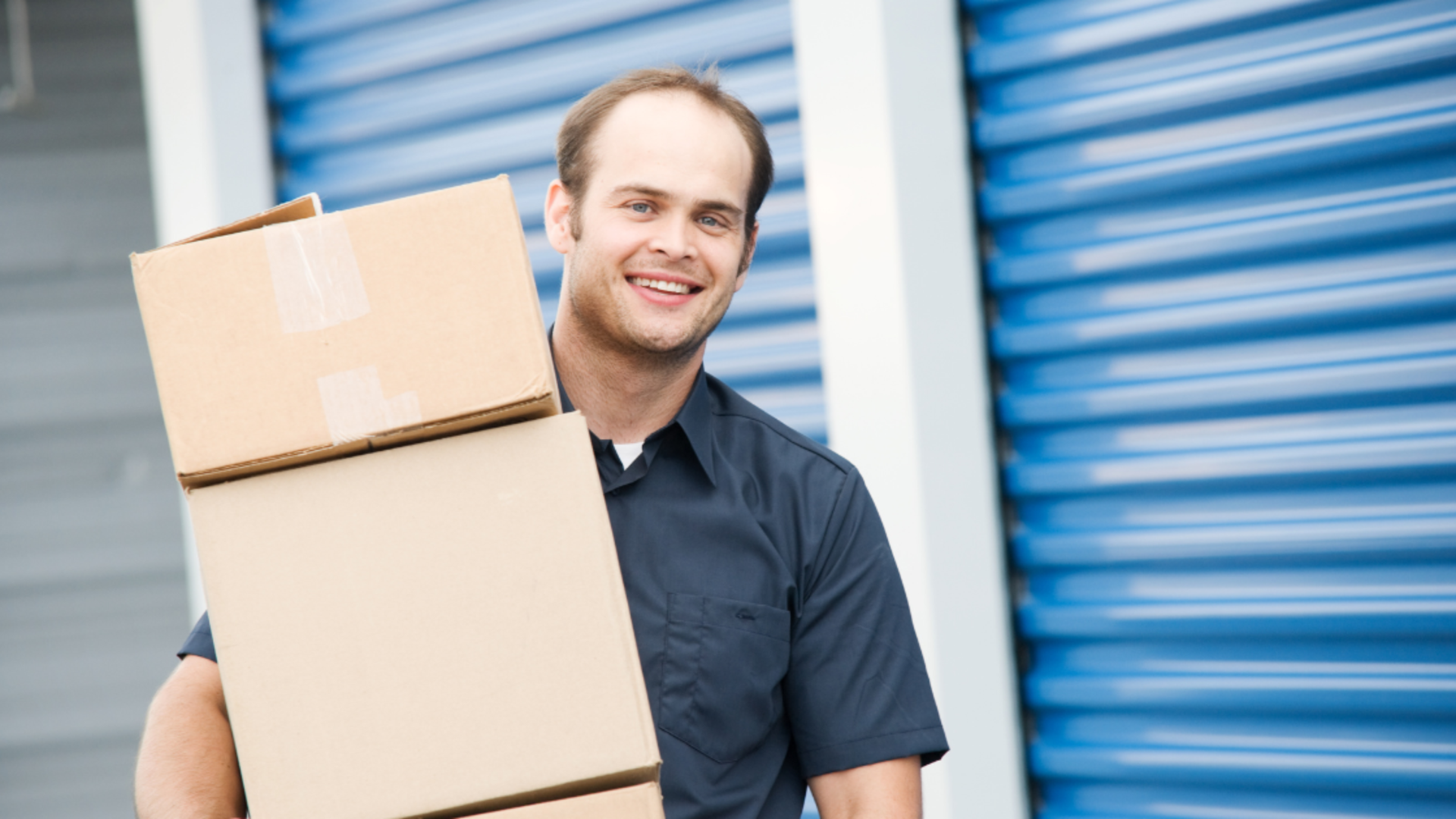 man with boxes