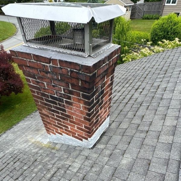 chimney with old flashing