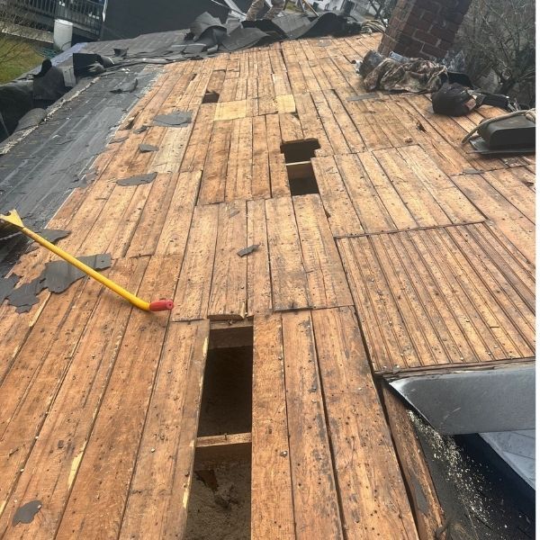 original leger boards on roof