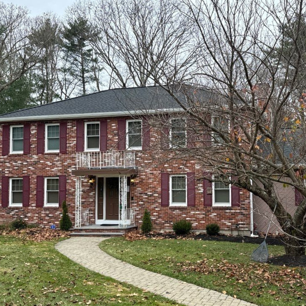house with new shingles