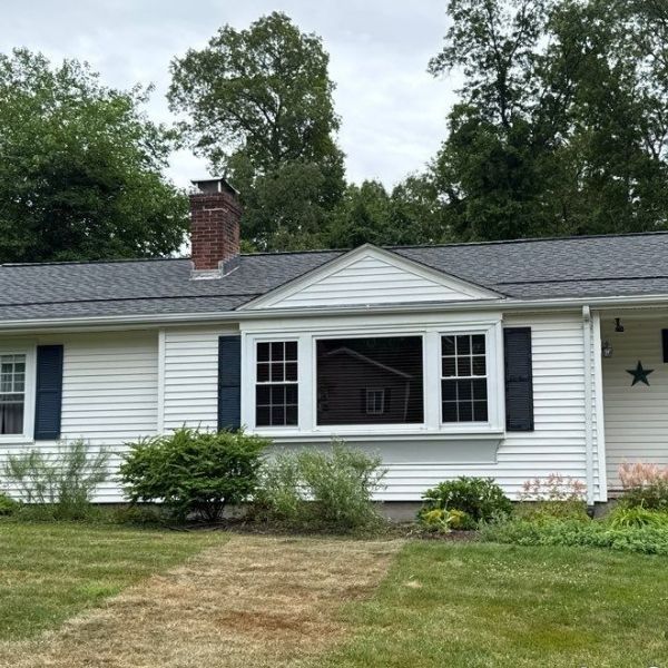 house with new shingles