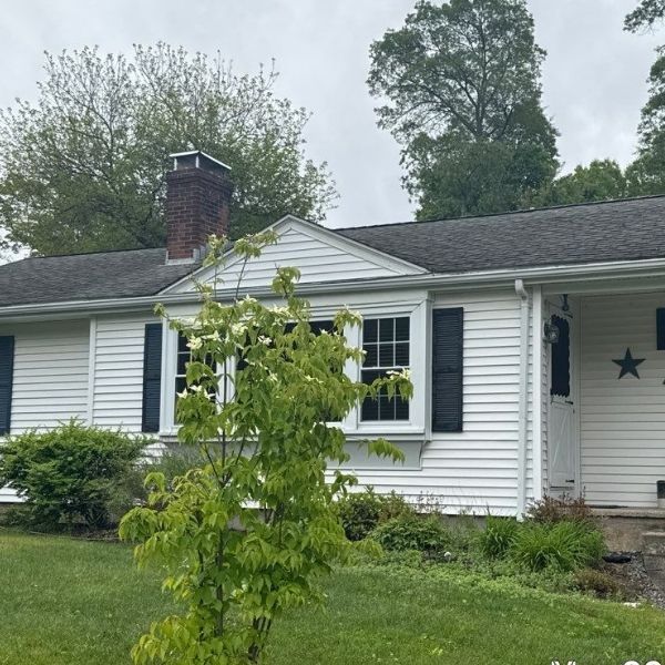 house with old shingles