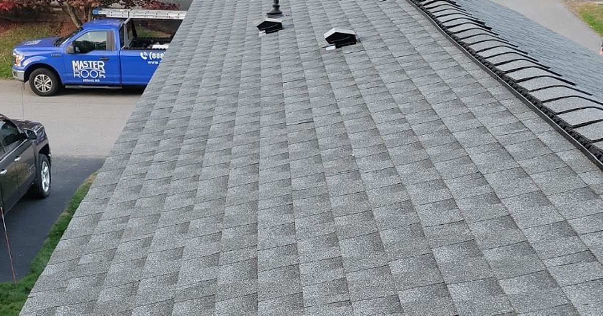 New Roof installed by Master Roof in Marlborough - Pewter Gray