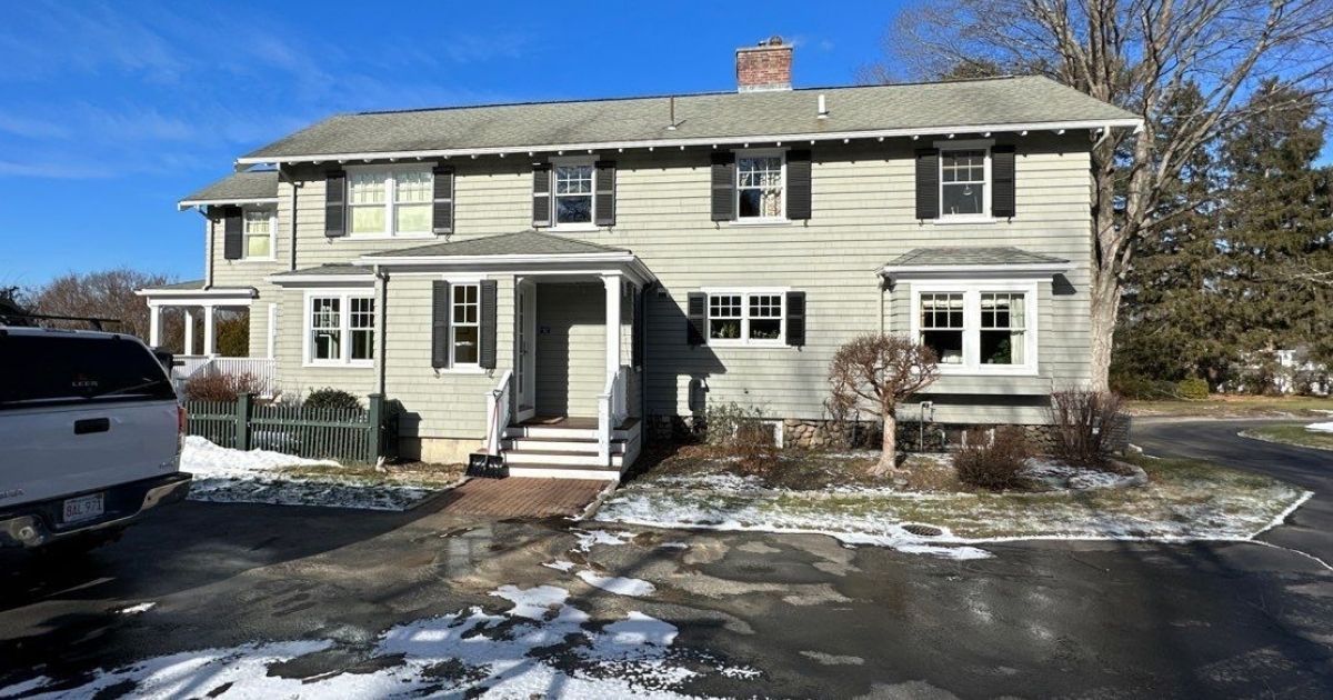 Original roof with deteriorated shingles