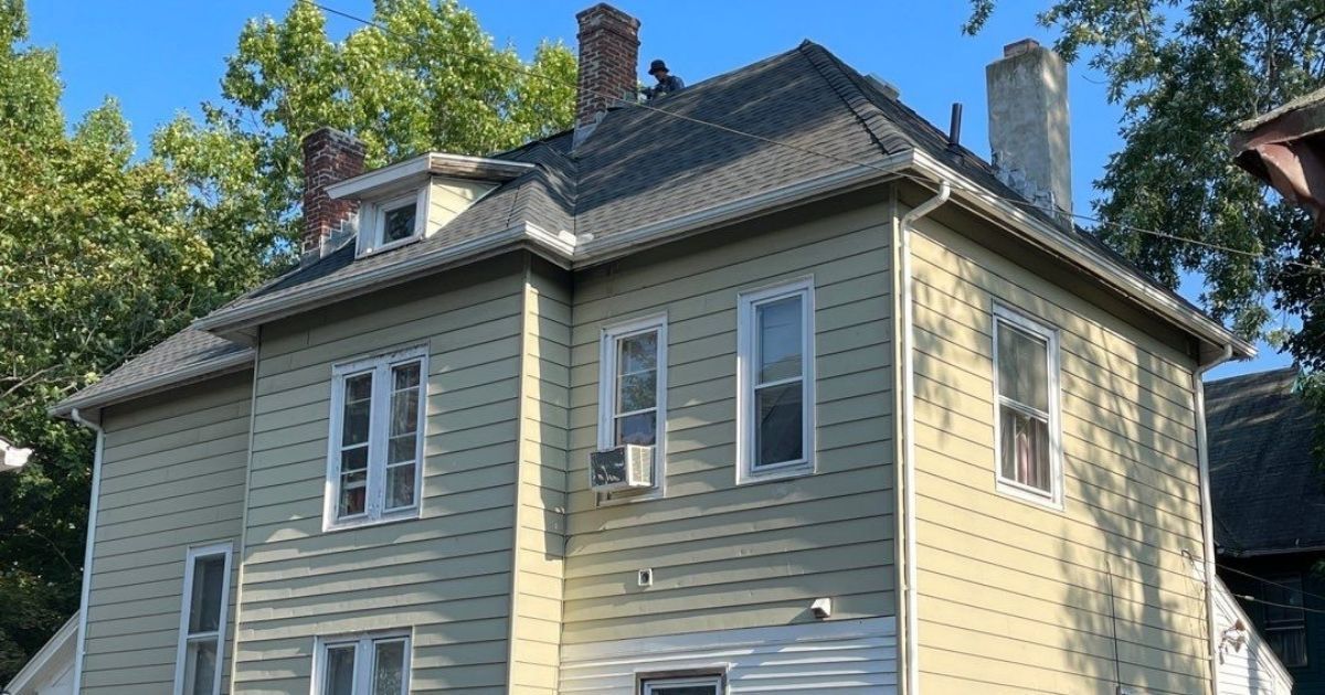 Older home getting a new roof
