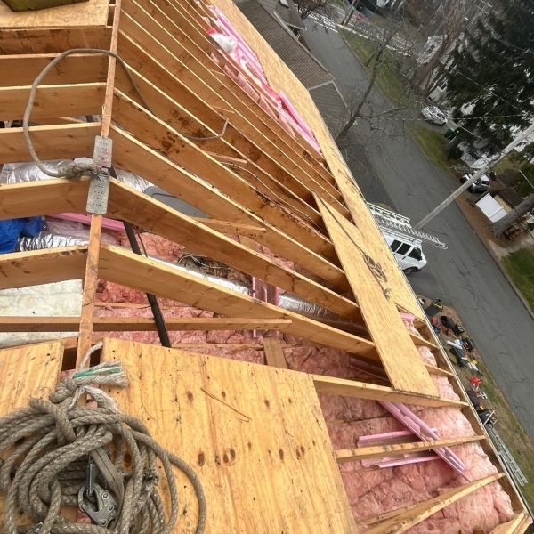 Replacing the roof sheathing