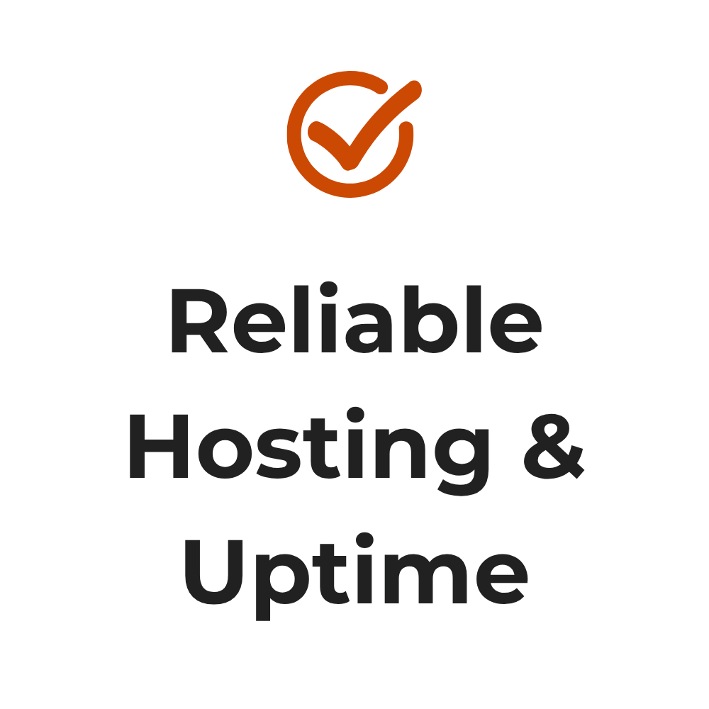 Reliable hosting and uptime
