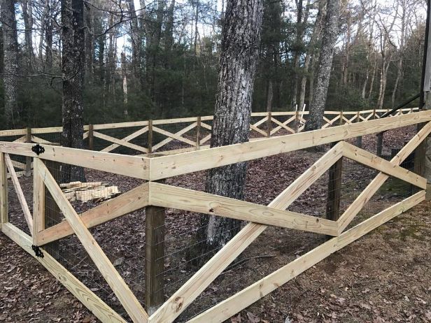 Fence Surrounding The Trees - Thomasville, NC - SP Custom Fencing & Custom Buildings