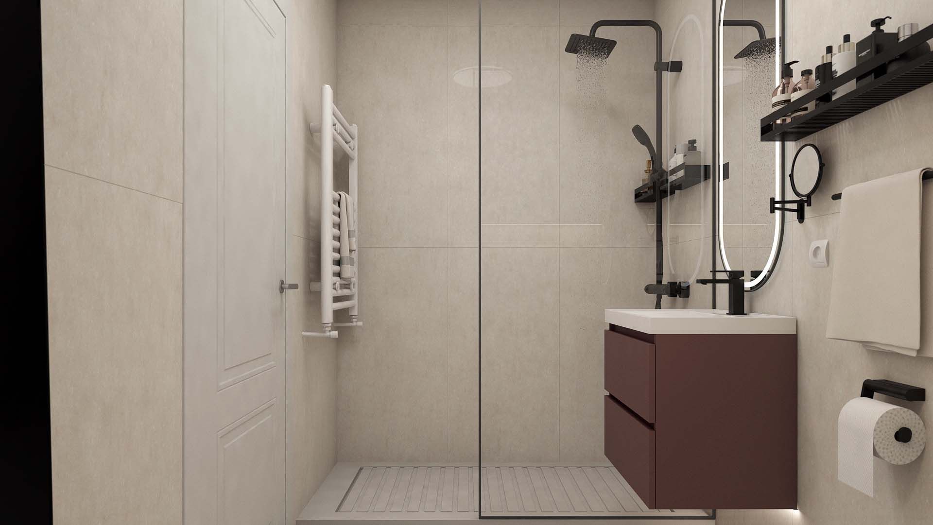 Contemporary Chic Chiajna dus